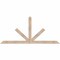 Ekena Millwork Saratoga Smooth Timber Gable Bracket, Douglas Fir, 72"W x 33"H x 1 1/2"D x 3 1/2"F, 11/12 Pitch GBW072X33X0204SAR00SDF - alternate 1